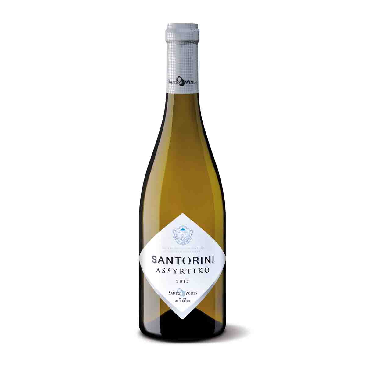 White Wine Assyrtiko, 750ml, "SANTORINI", PDO, 13,5% vol, 2017
