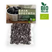 Throumba Oliven "Velouitinos" 180gr, aus biologischem Anbau,  Prise Salz