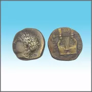 Silberne Tetradrachme (Münze) Liga der Chalkidier, 364-361 v.Chr.