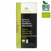 Organic single-variety extra virgin olive oil, collection of semi-ripe fruit, 5lit, "Olea tree"