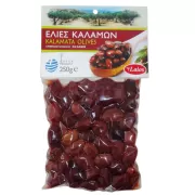 Kalamata Olives X-JUMBO, without added salt, 250gr, "LAIOS", no preservatives