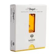 Traditional Nougat with Almonds from Corfu, Limoncello taste, 150gr, "Lazaris"