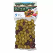 Gemischte Oliven, ohne Salzzusatz, 250gr, "Laios", ohne Konservierungsstoffe