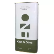 Natives Olivenöl Extra, aus Messinia Peloponnes, Säuregehalt 0,3%, 5lt, "One & Olive", kaltgepresst