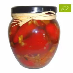 Bio Scharfe Florina Paprika 1Kg " Moustopiperia (Traubenmostpaprika) Naoumidis ", handgefertigt